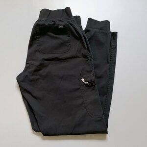 ADAR Black scrub pants, comfortable scrubs